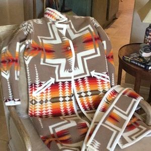 Indian Blanket Coat 43” long Pit to Pit 24”